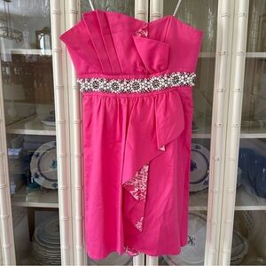Lilly Pulitzer Crystal Dress in Hotty Pink Size 6